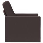vidaXL Kreslo Tmavohnedá 70 x 81 x 82 cm Látka – Obrázok 4