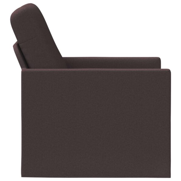 vidaXL Kreslo Tmavohnedá 70 x 81 x 82 cm Látka – Obrázok 4
