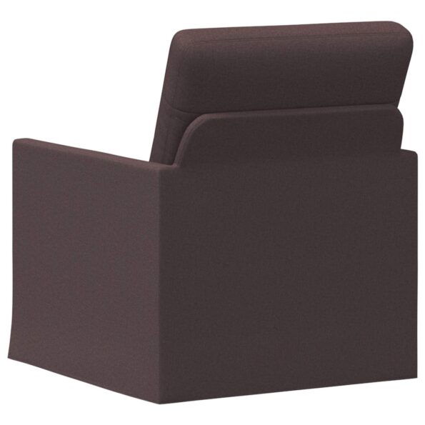 vidaXL Kreslo Tmavohnedá 70 x 81 x 82 cm Látka – Obrázok 5