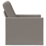vidaXL Kreslo Sivohnedá 70 x 81 x 82 cm Látka – Obrázok 4