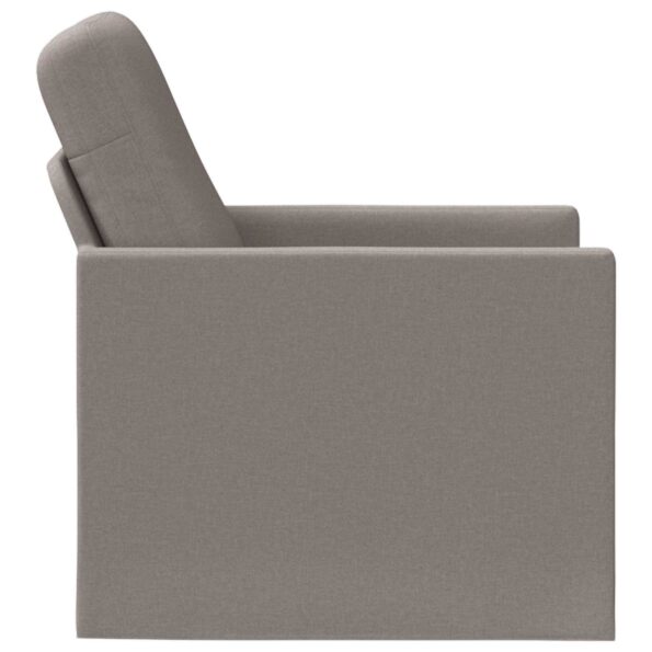 vidaXL Kreslo Sivohnedá 70 x 81 x 82 cm Látka – Obrázok 4