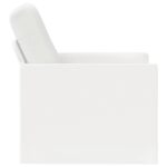 vidaXL Kreslo Biela 70 x 81 x 82 cm Látka – Obrázok 4