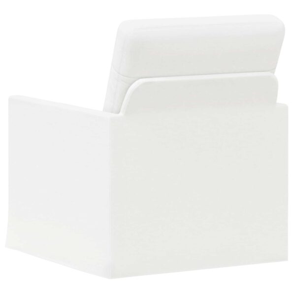 vidaXL Kreslo Biela 70 x 81 x 82 cm Látka – Obrázok 5