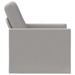 vidaXL Kreslo Oblá šedá 70 x 81 x 82 cm Látka – Obrázok 4