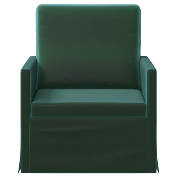 vidaXL Kreslo Tmavozelená 70 x 81 x 82 cm Zamat – Obrázok 3