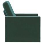 vidaXL Kreslo Tmavozelená 70 x 81 x 82 cm Zamat – Obrázok 4