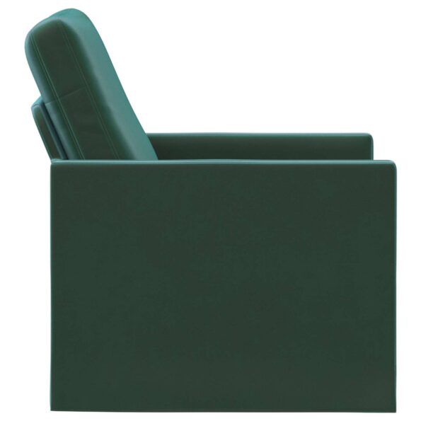 vidaXL Kreslo Tmavozelená 70 x 81 x 82 cm Zamat – Obrázok 4