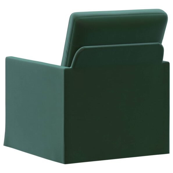 vidaXL Kreslo Tmavozelená 70 x 81 x 82 cm Zamat – Obrázok 5