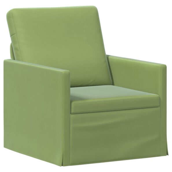 vidaXL Kreslo Svetlo zelená 70 x 81 x 82 cm Zamat – Obrázok 2