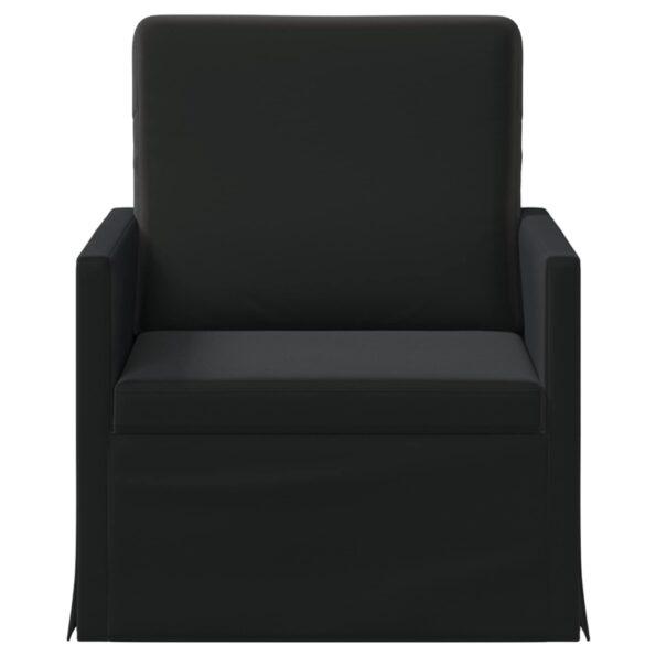 vidaXL Kreslo Čierna 70 x 81 x 82 cm Zamat – Obrázok 3
