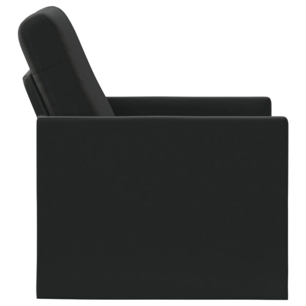 vidaXL Kreslo Čierna 70 x 81 x 82 cm Zamat – Obrázok 4