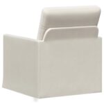 vidaXL Kreslo Krémová 70 x 81 x 82 cm Zamat – Obrázok 5