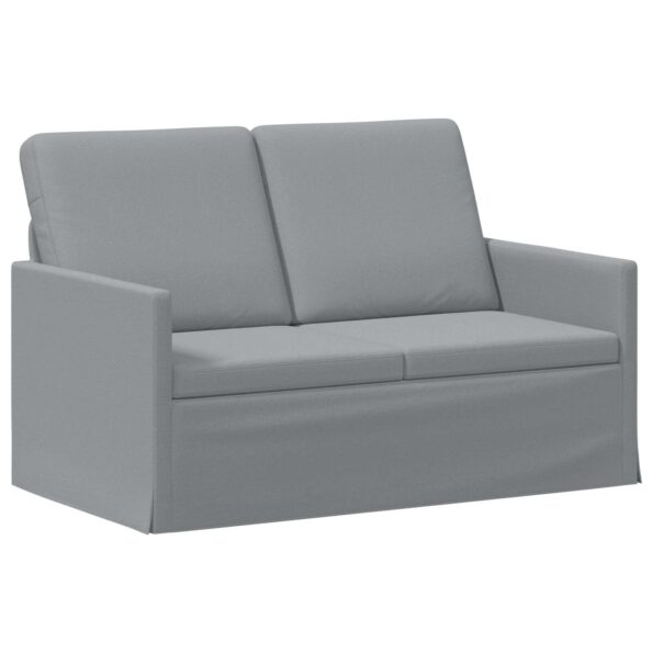 vidaXL Sofa pre 2 osoby Svetlosivá 130 x 81 x 82 cm Látka – Obrázok 2