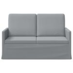 vidaXL Sofa pre 2 osoby Svetlosivá 130 x 81 x 82 cm Látka – Obrázok 3