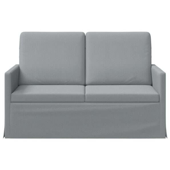 vidaXL Sofa pre 2 osoby Svetlosivá 130 x 81 x 82 cm Látka – Obrázok 3