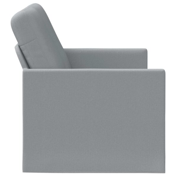 vidaXL Sofa pre 2 osoby Svetlosivá 130 x 81 x 82 cm Látka – Obrázok 4