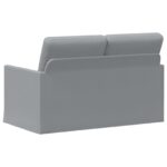 vidaXL Sofa pre 2 osoby Svetlosivá 130 x 81 x 82 cm Látka – Obrázok 5