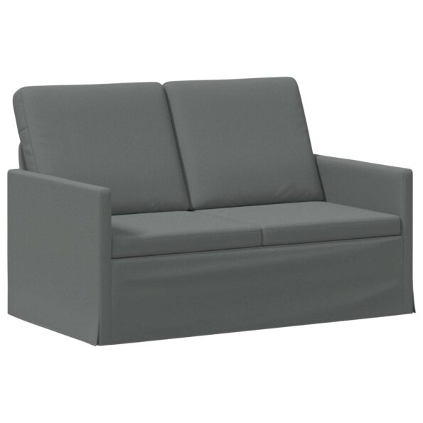 vidaXL Sofa pre 2 osoby Tmavosivá 130 x 81 x 82 cm Látka – Obrázok 2