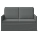 vidaXL Sofa pre 2 osoby Tmavosivá 130 x 81 x 82 cm Látka – Obrázok 3