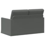 vidaXL Sofa pre 2 osoby Tmavosivá 130 x 81 x 82 cm Látka – Obrázok 5