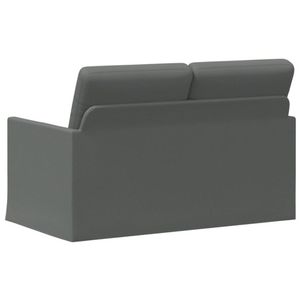 vidaXL Sofa pre 2 osoby Tmavosivá 130 x 81 x 82 cm Látka – Obrázok 5