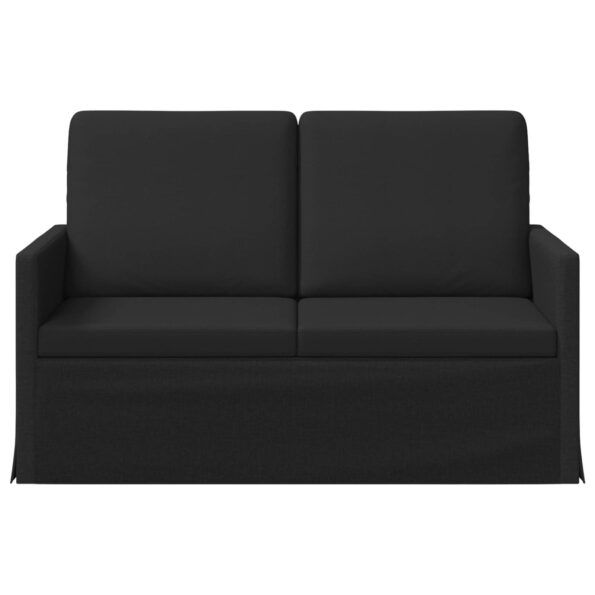 vidaXL Sofa pre 2 osoby Čierna 130 x 81 x 82 cm Látka – Obrázok 3