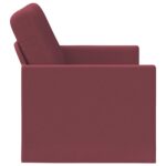 vidaXL Sofa pre 2 osoby Víno červené 130 x 81 x 82 cm Látka – Obrázok 4