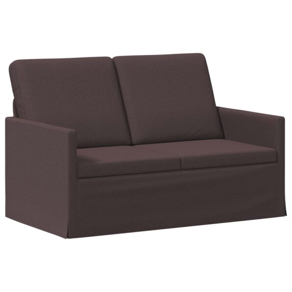vidaXL Sofa pre 2 osoby Tmavohnedá 130 x 81 x 82 cm Látka – Obrázok 2