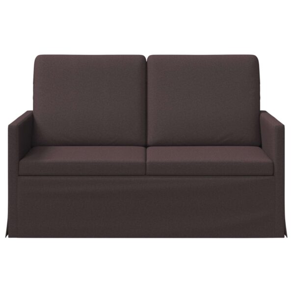 vidaXL Sofa pre 2 osoby Tmavohnedá 130 x 81 x 82 cm Látka – Obrázok 3