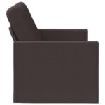 vidaXL Sofa pre 2 osoby Tmavohnedá 130 x 81 x 82 cm Látka – Obrázok 4