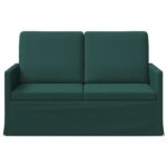 vidaXL Sofa pre 2 osoby Tmavozelená 130 x 81 x 82 cm Látka – Obrázok 3