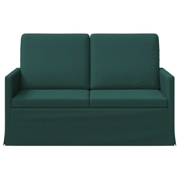 vidaXL Sofa pre 2 osoby Tmavozelená 130 x 81 x 82 cm Látka – Obrázok 3