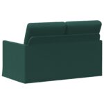 vidaXL Sofa pre 2 osoby Tmavozelená 130 x 81 x 82 cm Látka – Obrázok 5