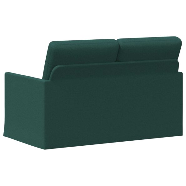 vidaXL Sofa pre 2 osoby Tmavozelená 130 x 81 x 82 cm Látka – Obrázok 5
