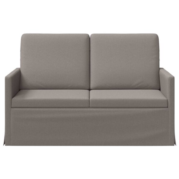 vidaXL Sofa pre 2 osoby Sivohnedá 130 x 81 x 82 cm Látka – Obrázok 3
