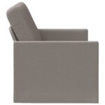 vidaXL Sofa pre 2 osoby Sivohnedá 130 x 81 x 82 cm Látka – Obrázok 4