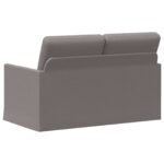 vidaXL Sofa pre 2 osoby Sivohnedá 130 x 81 x 82 cm Látka – Obrázok 5