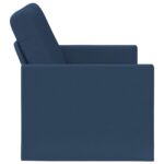 vidaXL Sofa pre 2 osoby Modrá 130 x 81 x 82 cm Látka – Obrázok 4