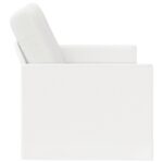 vidaXL Sofa pre 2 osoby Biela 130 x 81 x 82 cm Látka – Obrázok 4