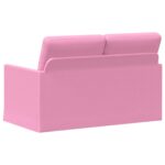 vidaXL Sofa pre 2 osoby Ružová 130 x 81 x 82 cm Látka – Obrázok 5