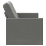vidaXL Sofa pre 2 osoby Tmavosivá 130 x 81 x 82 cm Zamat – Obrázok 4