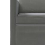 vidaXL Sofa pre 2 osoby Tmavosivá 130 x 81 x 82 cm Zamat – Obrázok 6