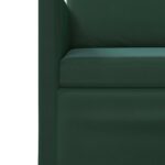 vidaXL Sofa pre 2 osoby Tmavozelená 130 x 81 x 82 cm Zamat – Obrázok 6