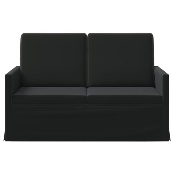 vidaXL Sofa pre 2 osoby Čierna 130 x 81 x 82 cm Zamat – Obrázok 3