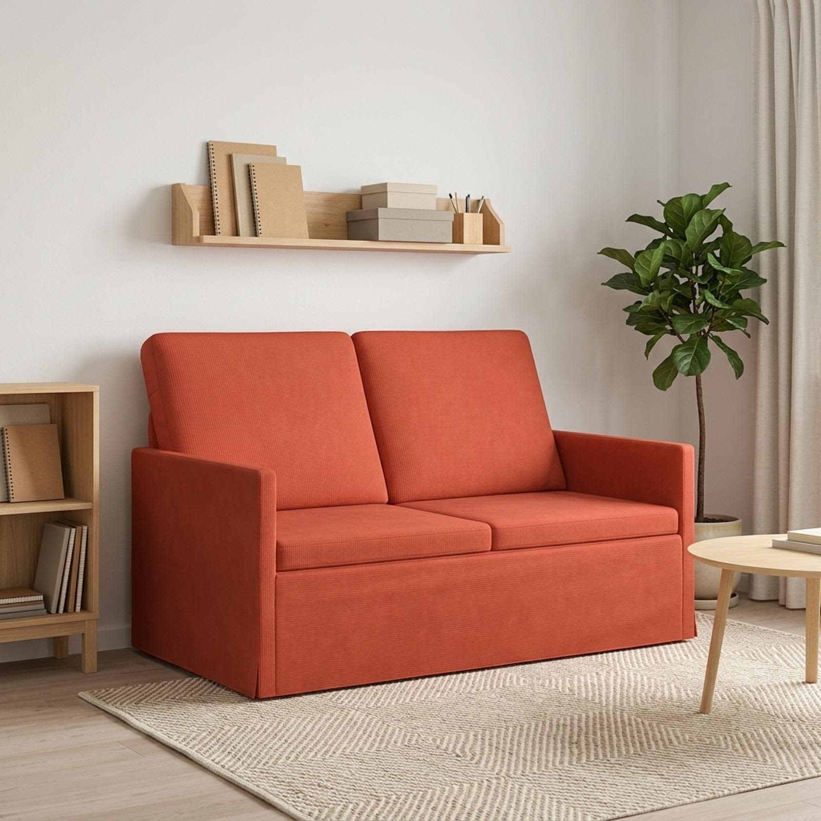 42041072_1.jpg vidaXL Sofa pre 2 osoby Červenooranžová 130 x 81 x 82 cm – Obrázok 1