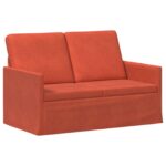 vidaXL Sofa pre 2 osoby Červenooranžová 130 x 81 x 82 cm – Obrázok 2