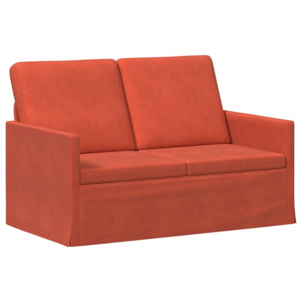 vidaXL Sofa pre 2 osoby Červenooranžová 130 x 81 x 82 cm – Obrázok 2