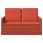 vidaXL Sofa pre 2 osoby Červenooranžová 130 x 81 x 82 cm – Obrázok 3
