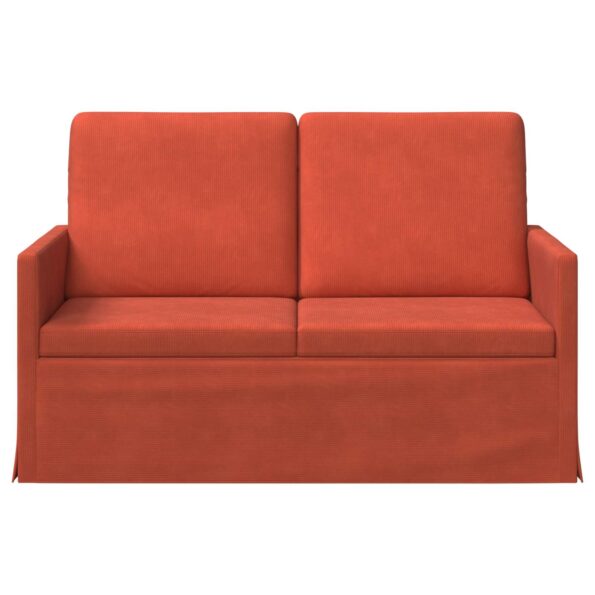 vidaXL Sofa pre 2 osoby Červenooranžová 130 x 81 x 82 cm – Obrázok 3