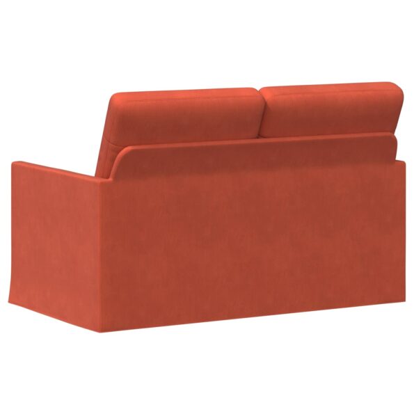 vidaXL Sofa pre 2 osoby Červenooranžová 130 x 81 x 82 cm – Obrázok 5